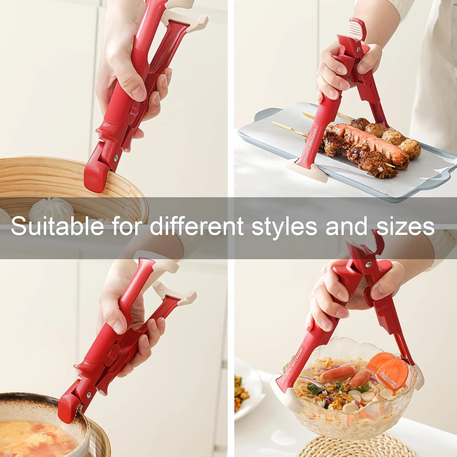 Daphtora® 2-in-1 Anti-Scald Bowl Holder Clip for Kitchen - Image 4