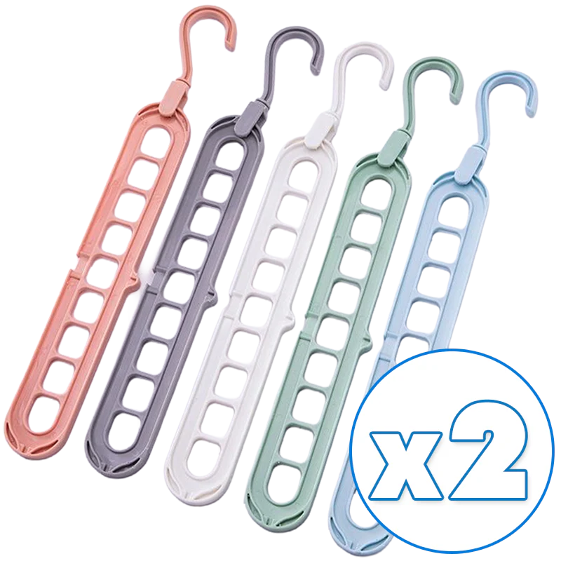 Daphtora® 𝟿-𝚃𝚒𝚎𝚛 𝚂𝚙𝚊𝚌𝚎 𝚂𝚊𝚟𝚒𝚗𝚐 Hanger Organizer - Image 4