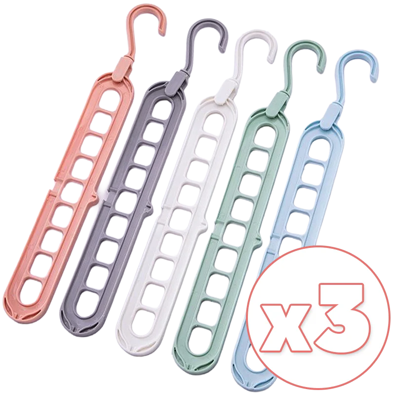Daphtora® 𝟿-𝚃𝚒𝚎𝚛 𝚂𝚙𝚊𝚌𝚎 𝚂𝚊𝚟𝚒𝚗𝚐 Hanger Organizer - Image 5