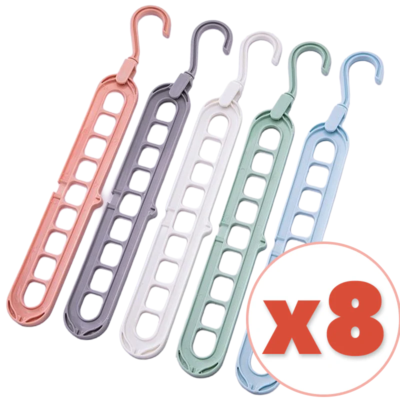 Daphtora® 𝟿-𝚃𝚒𝚎𝚛 𝚂𝚙𝚊𝚌𝚎 𝚂𝚊𝚟𝚒𝚗𝚐 Hanger Organizer - Image 8