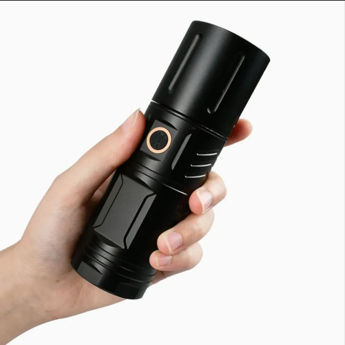 Daphtora® NightPiercerX1 Rechargeable High Lumens IPX6 Waterproof LED Flashlight