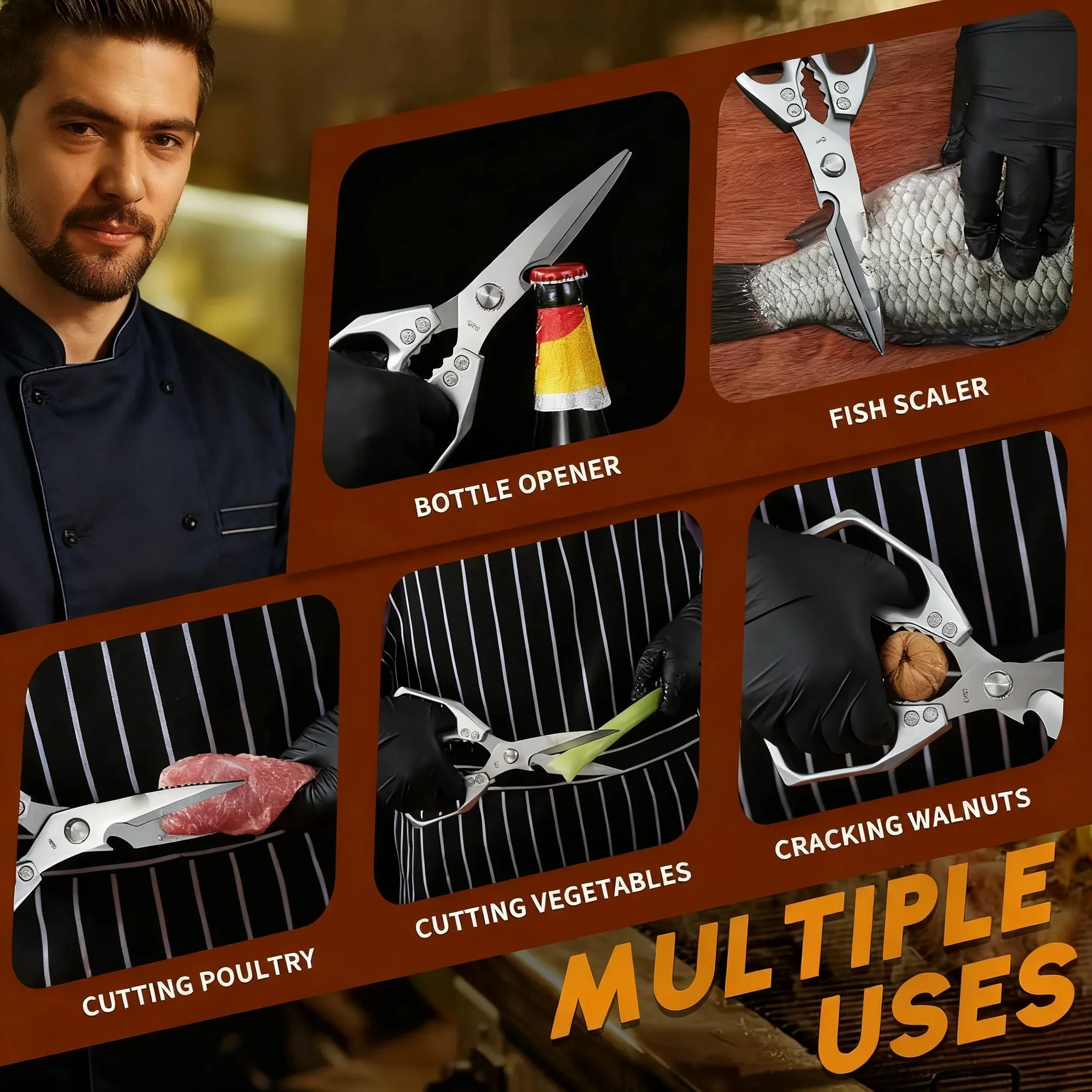 Daphtora® TitanEdge Pro: Multifunction Heavy-Duty Kitchen Scissors✂️🦴 - Image 2