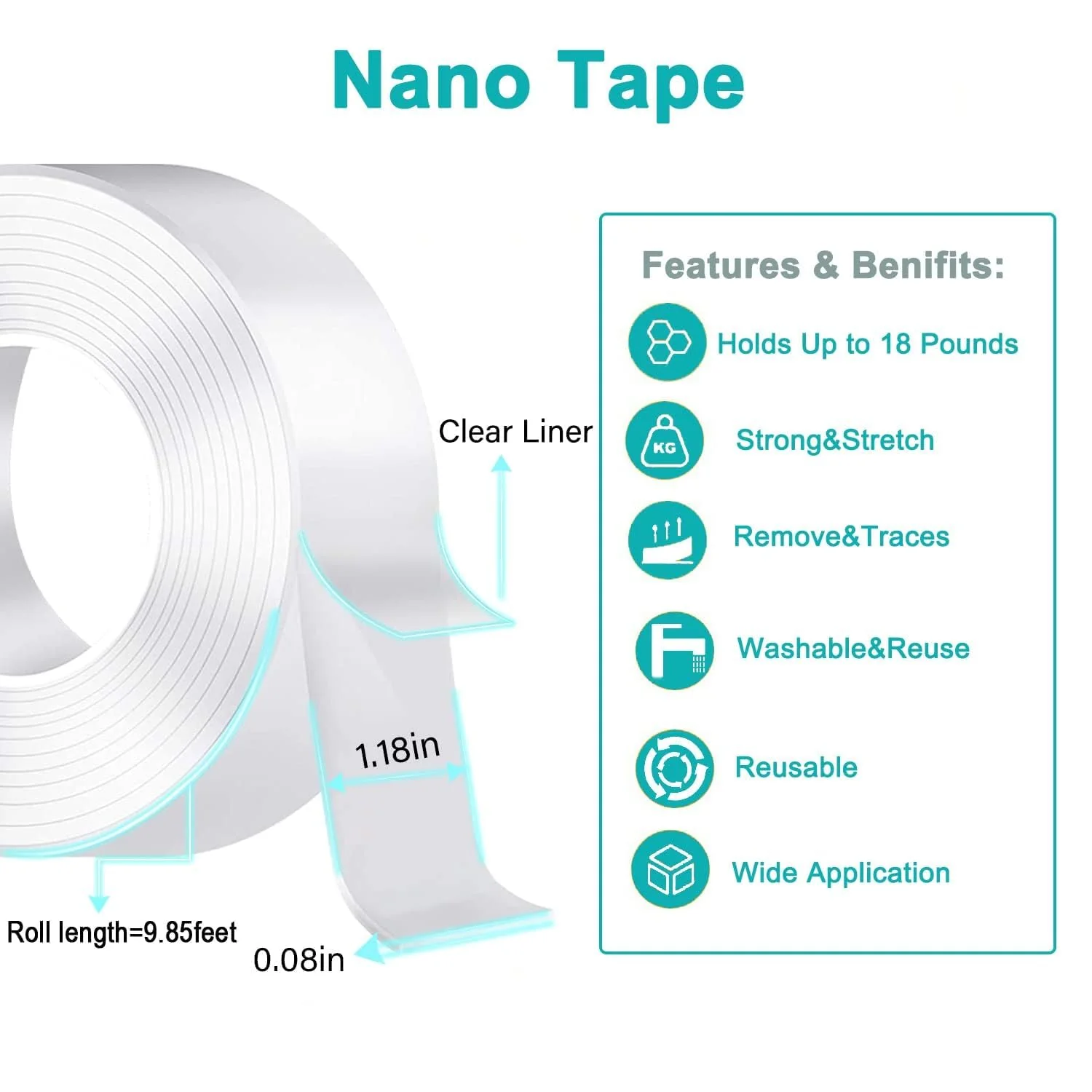 Daphtora® Transparent Magic Nano Tape - Image 2